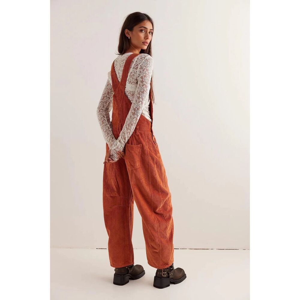 Free People We The Free Ziggy Corduroy Overall - Picture 2 of 8